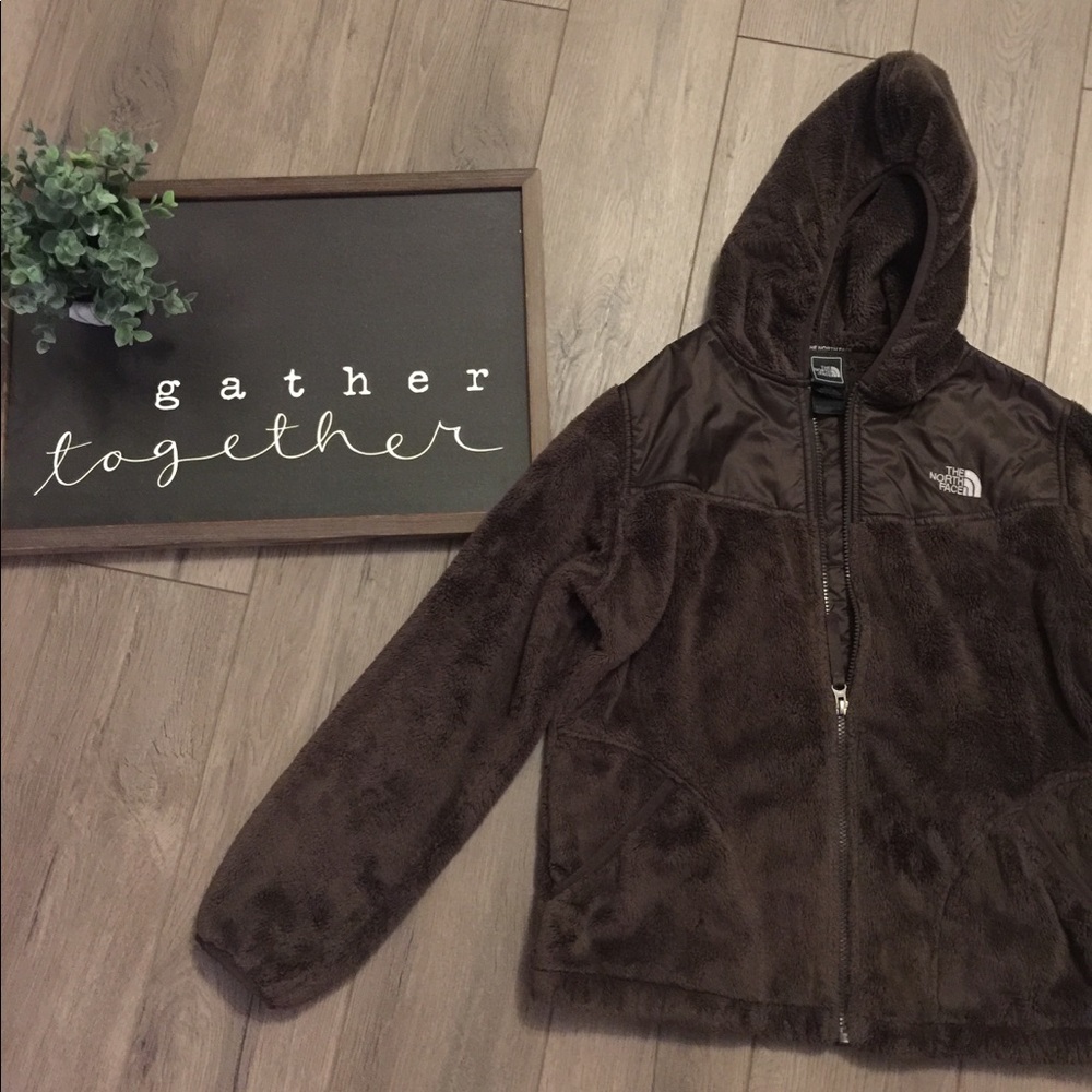 Brown North Face Zip-Up jacket